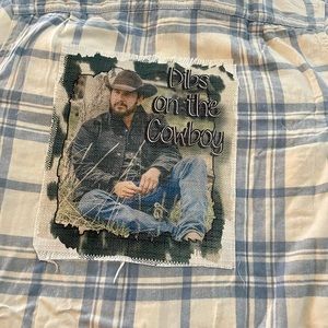 Distressed Vintage Flannel with Yellowstone Patch